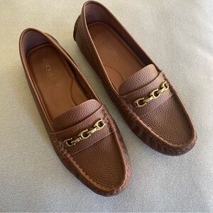 Coach leather loafers
